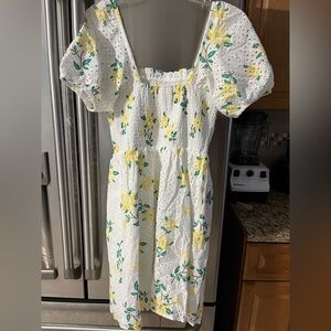 Draper James White and Yellow XS Dress